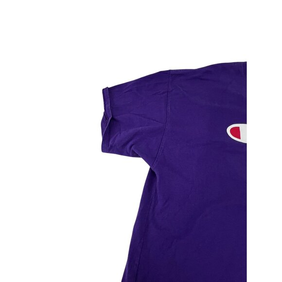 Champion Purple Graphic T-Shirt XL Mens Authentic Athletic Casual Cotton Comfort - Picture 9 of 14